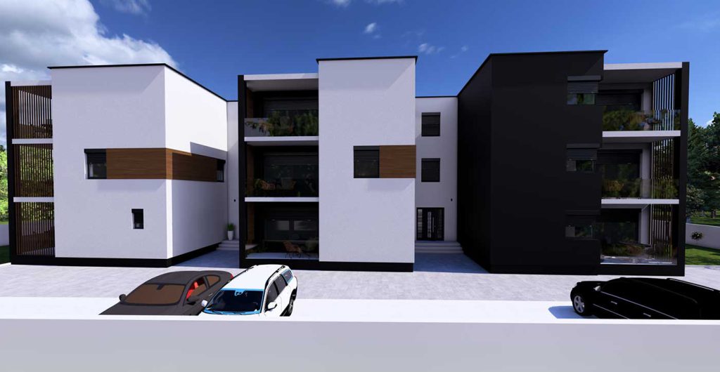 Izgradnja poluugrađene višestambene zgrade