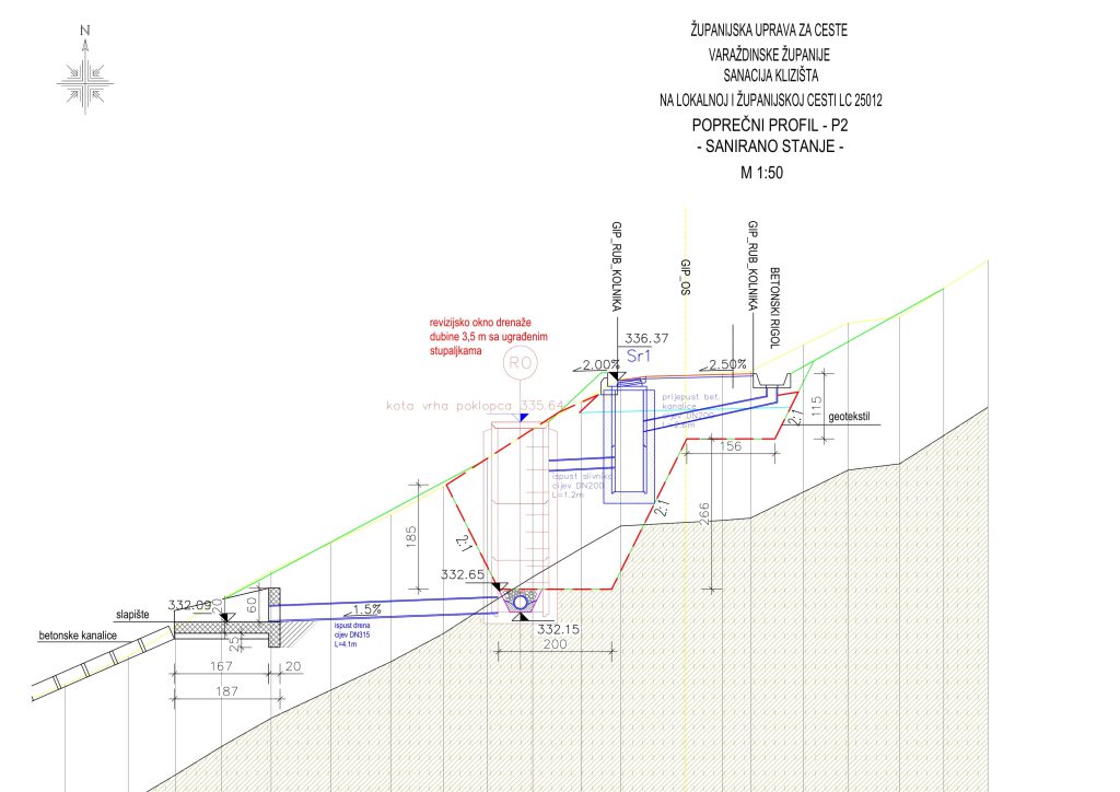 Sanacija klizišta na lokalnoj i županijskoj cesti – Purga